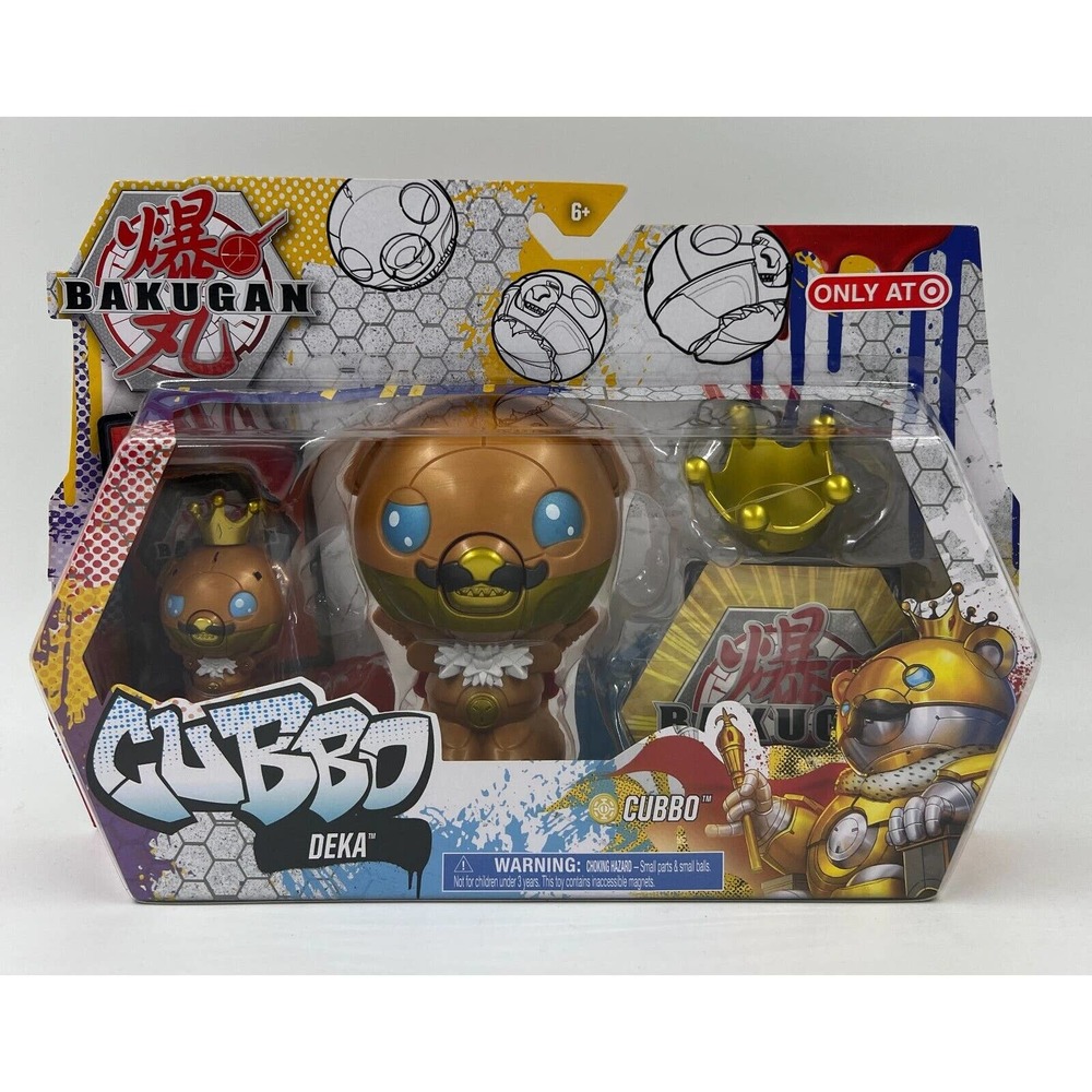 Bakugan CUBBO & CUBBO DEKA Exclusive Jumbo Baku-Core - NEW